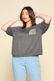 Plus Size Pocket French Terry Top