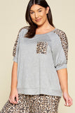 Plus Size Pocket French Terry Top