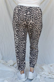 Brown Leopard Joggers Pants