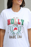 HOLLY JOLLY BABE TEE (COMFORT COLORS)
